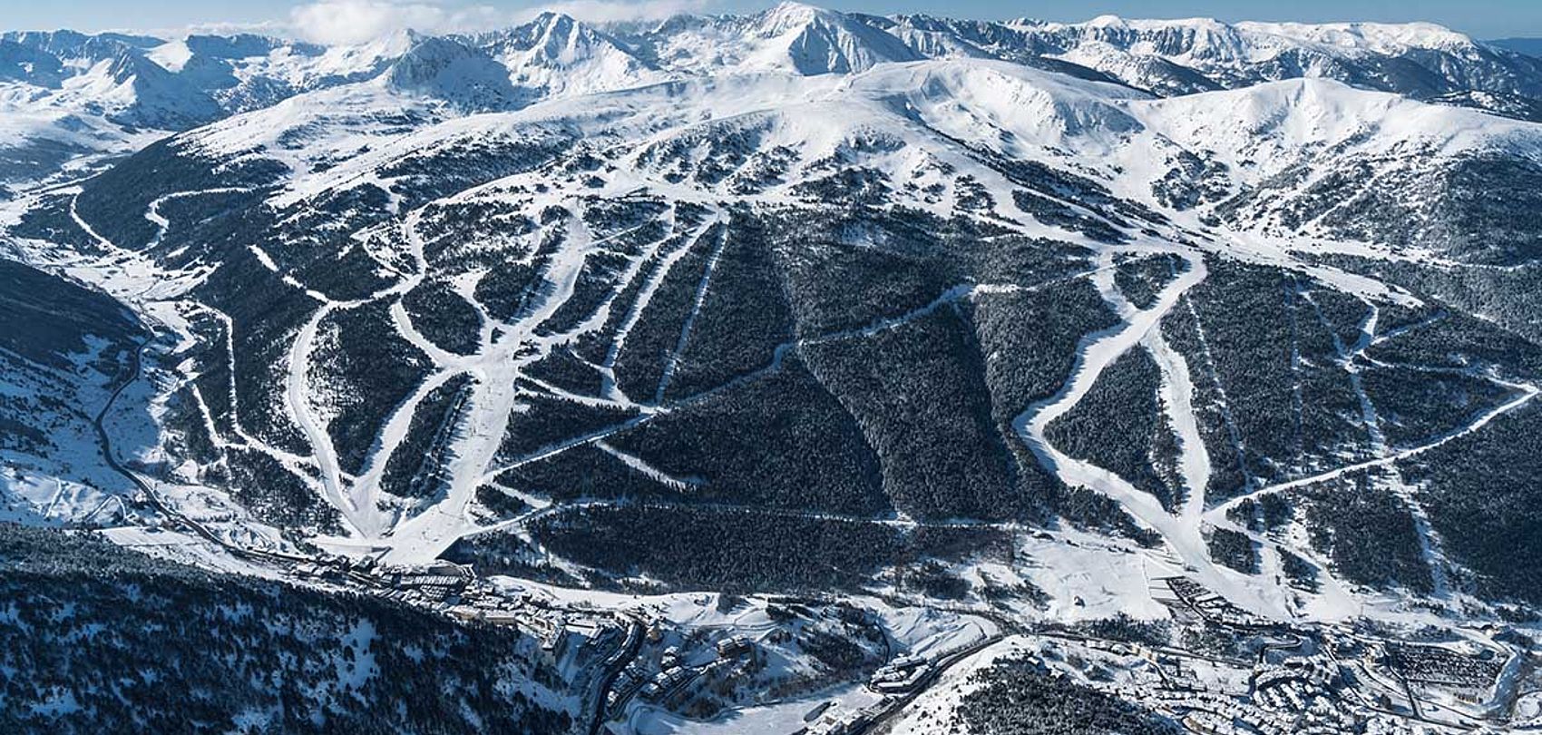 Grandvalira Skigebiet Andorra Beschneiung