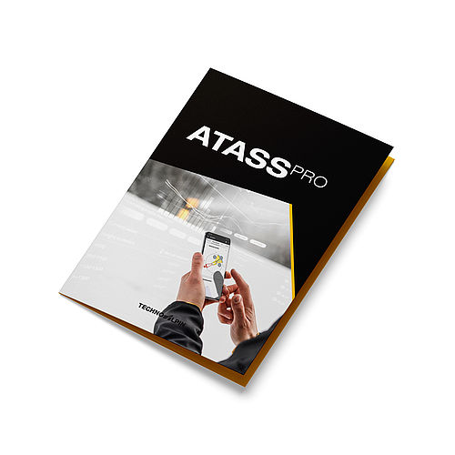ATASSPRO Broschüre von TechnoAlpin mit Smartphone-Steuerung der Beschneiungsanlage