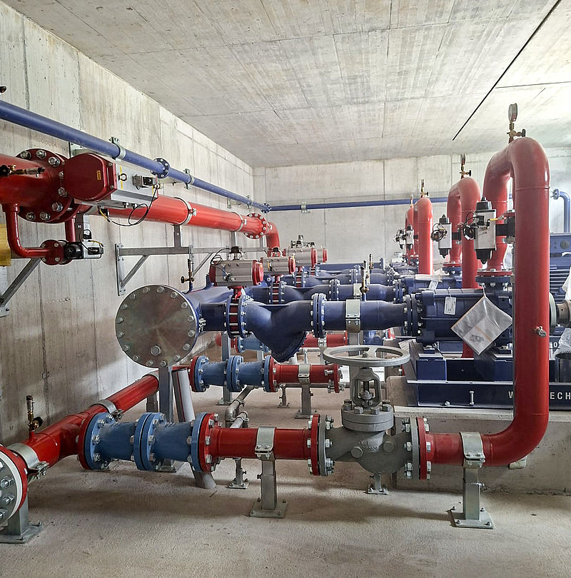Pumpstation von TechnoAlpin in Elm