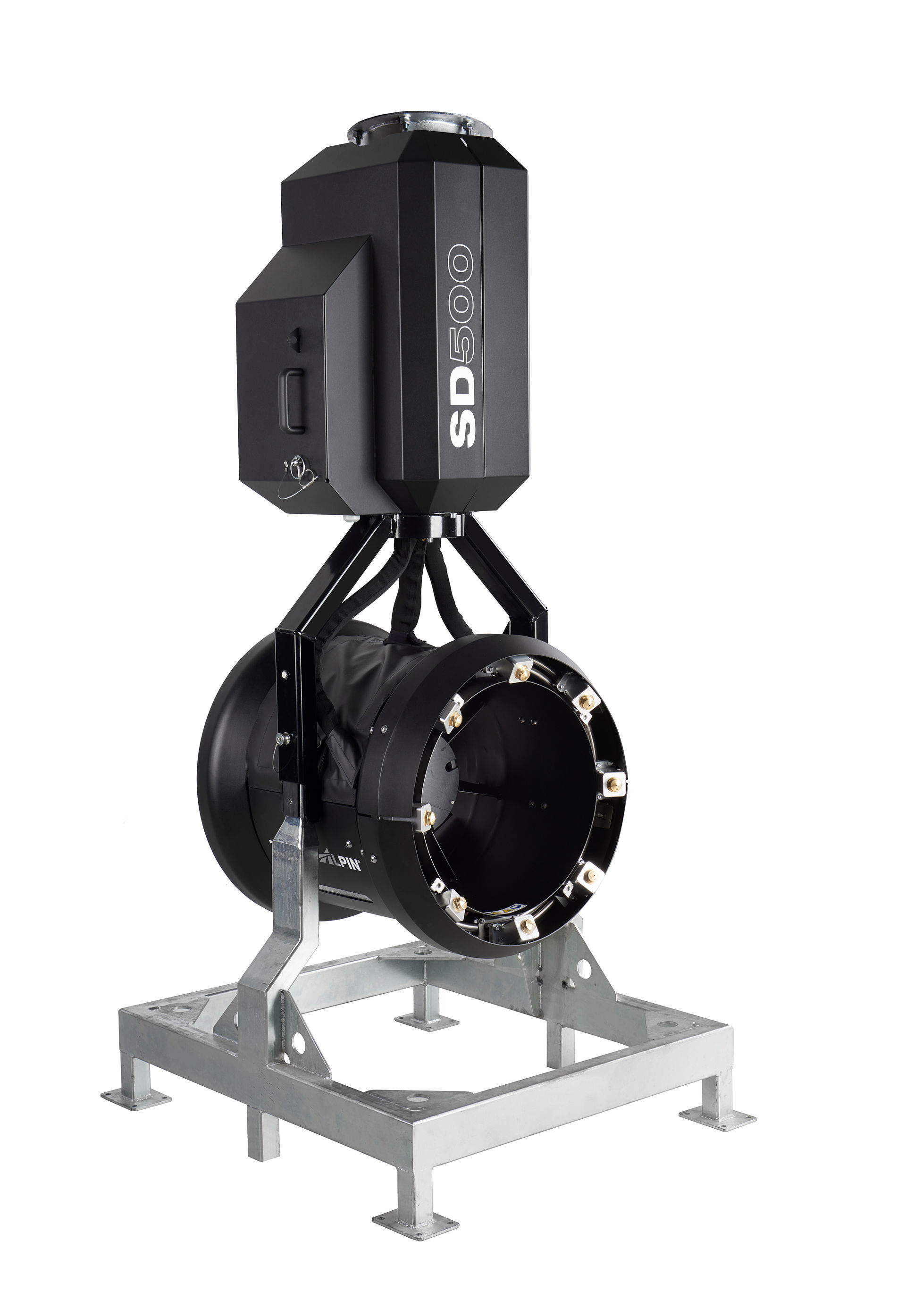 Generatore di neve SD500 montato su telaio a pavimento zincato