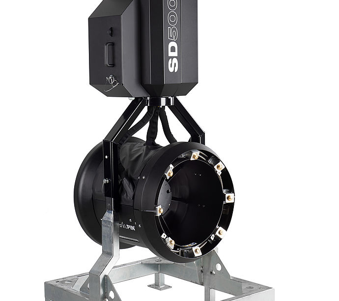 Generatore di neve SD500 montato su telaio a pavimento zincato
