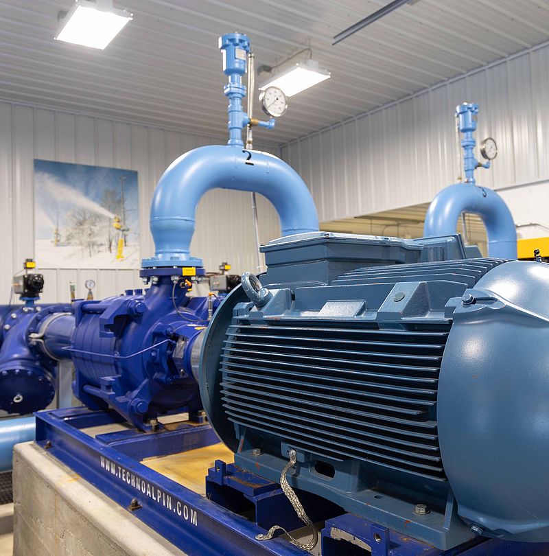 TechnoAlpin pump station at Buck Hill ski area