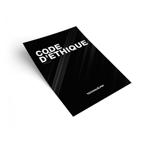 Code Éthique TechnoAlpin couverture noire avec logo blanc version 2026