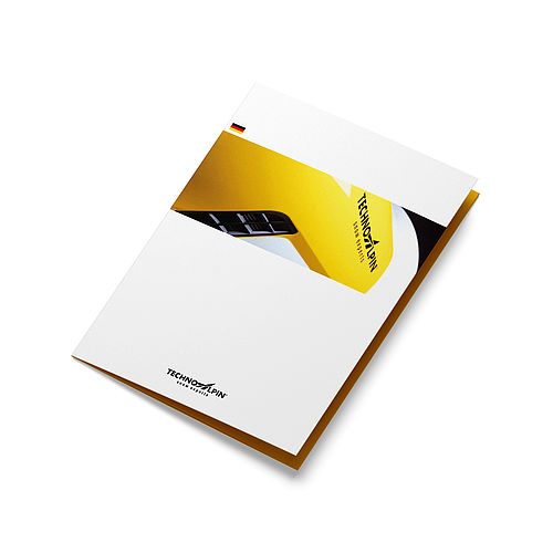 TechnoAlpin brochure with German flag on white background