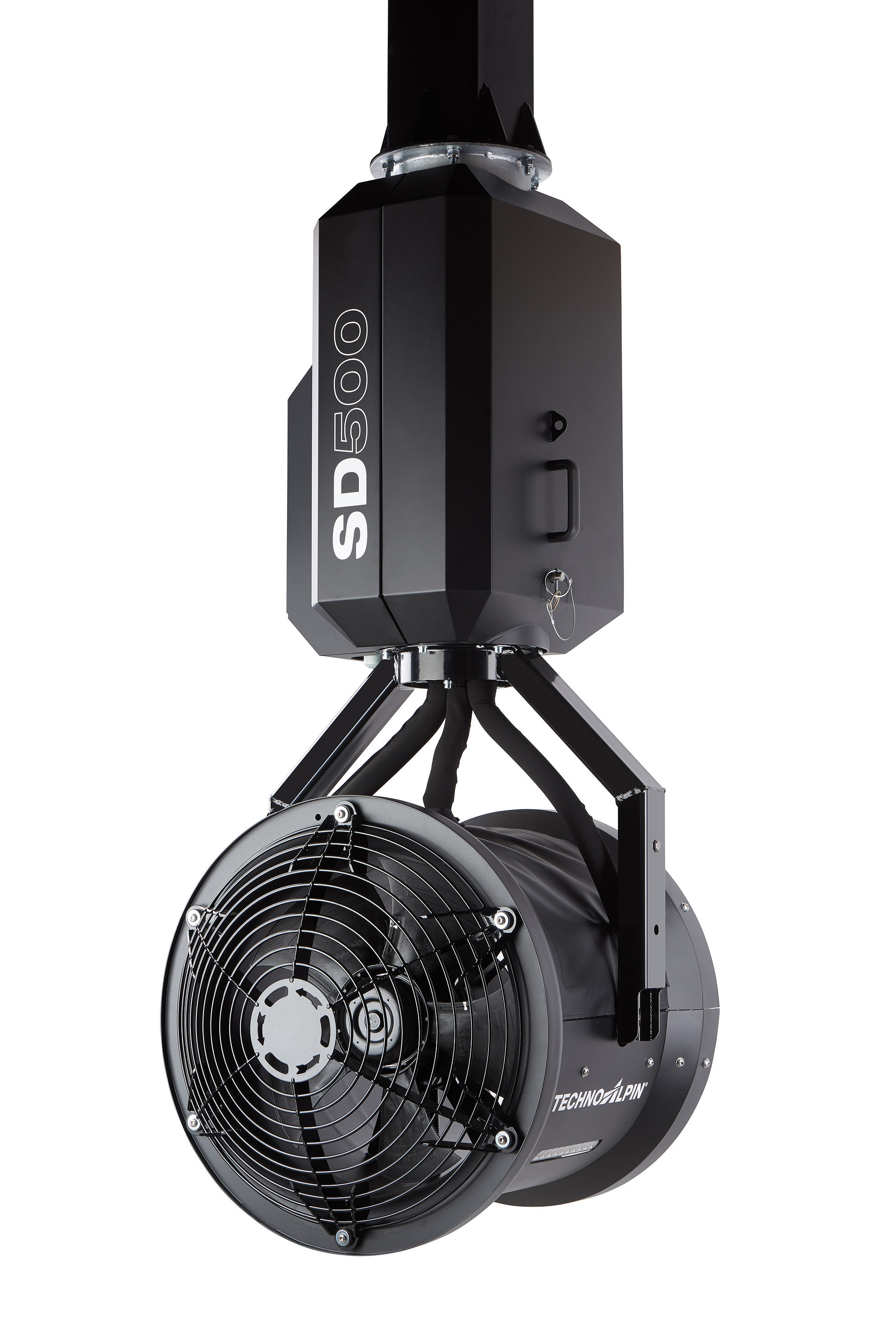 Generatore di neve indoor SD500 con griglia di protezione ventilatore laterale
