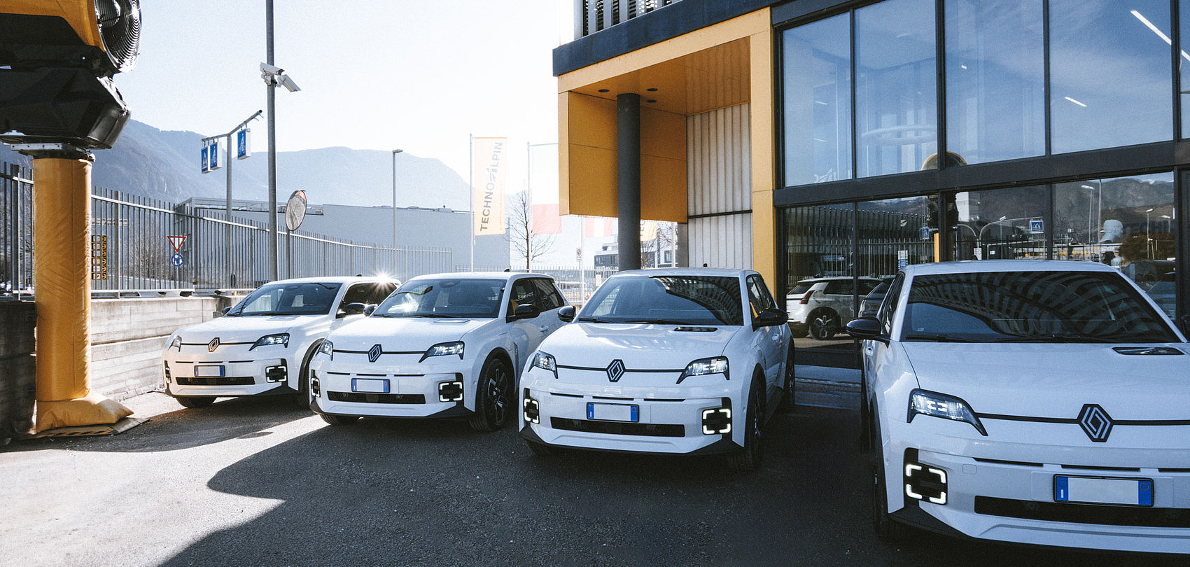 des voitures électriques dans la flotte de TechnoAlpin